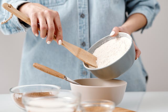 Mixing bowl with batter